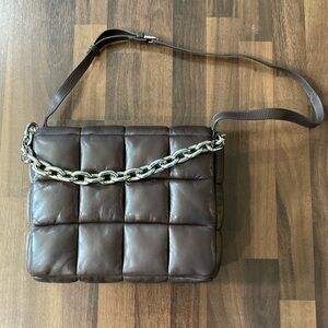 Stand Studio (purchased from Anthropologie) brown quilted bag
